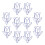 36Stk Metall Paper Clips Kreative Lesezeichen Clips 11
