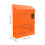 3Pièces Boîtes Aux Lettres Rétro À Fixer Murale Orange Durable 2