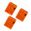 3Pièces Boîtes Aux Lettres Rétro À Fixer Murale Orange Durable 7
