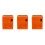 3Pièces Boîtes Aux Lettres Rétro À Fixer Murale Orange Durable 9