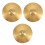 3Stk Percussion Messing Becken Crash Ride Hi-Hat Gold Langlebig 2