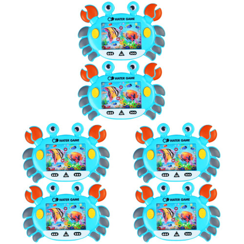 6Pcs Water Ring Toss Toy Blue Lightweight Kids Decompression Game 2