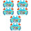 6Pcs Water Ring Toss Toy Blue Lightweight Kids Decompression Game 4