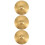 3Stk Percussion Messing Becken Crash Ride Hi-Hat Gold Langlebig 6