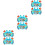 6Pcs Water Ring Toss Toy Blue Lightweight Kids Decompression Game 6