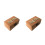 2Pcs Durable Wooden Ring Box Mr Mrs Rustic Wedding Ring Bearer Holder 7