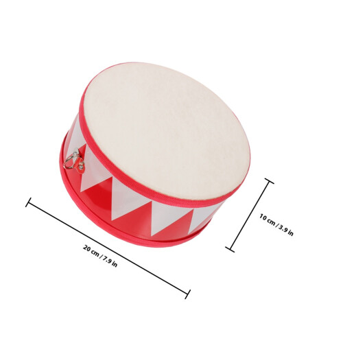 2Ensembles Tambours Bébé Rouge Instruments Bois Durable 2
