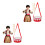 2Ensembles Tambours Bébé Rouge Instruments Bois Durable 9