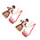 2Ensembles Tambours Bébé Rouge Instruments Bois Durable 10