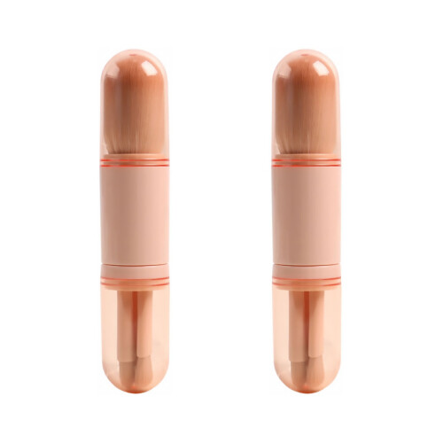 2Stk 4-in-1 Makeup Pink Kunststoffgriff Für 2