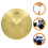 2Pcs Golden Brass Crash Cymbals for Drum Set Jazz Practice Durable 9