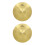 2Pcs Golden Brass Crash Cymbals for Drum Set Jazz Practice Durable 10