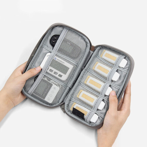 2Stk USB Staufach Grau Robust Für USB Elektronik 2