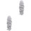 2Stk Grau Lace Haarperücke Gerade Haare Styling Zubehör 3