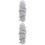 2Stk Grau Lace Haarperücke Gerade Haare Styling Zubehör 5