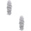 2Stk Grau Lace Haarperücke Gerade Haare Styling Zubehör 6