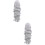 2Stk Grau Lace Haarperücke Gerade Haare Styling Zubehör 7