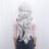 2Stk Grau Lace Haarperücke Gerade Haare Styling Zubehör 10