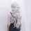 2Stk Grau Lace Haarperücke Gerade Haare Styling Zubehör 11