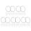 50Pcs Heavy-Duty Black Iron Hanging Chains for Flower Baskets 10