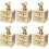 6Pcs Golden Baby Teeth Keepsake Box with Bear Design Portable Storage 3