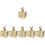 6Pcs Golden Baby Teeth Keepsake Box with Bear Design Portable Storage 4
