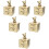 6Pcs Golden Baby Teeth Keepsake Box with Bear Design Portable Storage 8