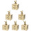 6Pcs Golden Baby Teeth Keepsake Box with Bear Design Portable Storage 9