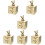 6Pcs Golden Baby Teeth Keepsake Box with Bear Design Portable Storage 11
