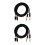 2Pièces Câble Son Noir Aluminium Mixeur Audio Pour Usage 9