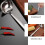 5Pcs Kitchen Cooking Silver Stainless Steel Square Soup Ladle Set 7