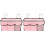 2Stk Bedside Organizer Hängend Aus Oxfordstoff Rosa 4