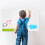 2Sets Whiteboard Paper with Grid Dry Erase Roll for Wall Use 6