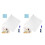 2Sets Whiteboard Paper with Grid Dry Erase Roll for Wall Use 10