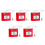 5Pièces Bouton Sortie Urgence Rouge Pour Maison 8
