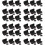 6Pcs Black Eva Shockproof Microphone Carrying Case with Zipper 9