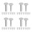 28Pairs Precision Locking Rivets for DIY Kitchen Cutter Handles Silver 6