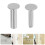 28Pairs Precision Locking Rivets for DIY Kitchen Cutter Handles Silver 10