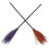 10Pcs Practical Plastic Witch Broom with Smooth Grip for Costume Use 3