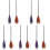 10Pcs Practical Plastic Witch Broom with Smooth Grip for Costume Use 4