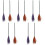 10Pcs Practical Plastic Witch Broom with Smooth Grip for Costume Use 5