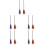 10Pcs Practical Plastic Witch Broom with Smooth Grip for Costume Use 8