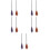 10Pcs Practical Plastic Witch Broom with Smooth Grip for Costume Use 9