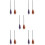 10Pcs Practical Plastic Witch Broom with Smooth Grip for Costume Use 10