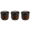 3Pcs Ceramic Stew Pots Brown Kitchen Bowls Steaming Cups with Lid 8