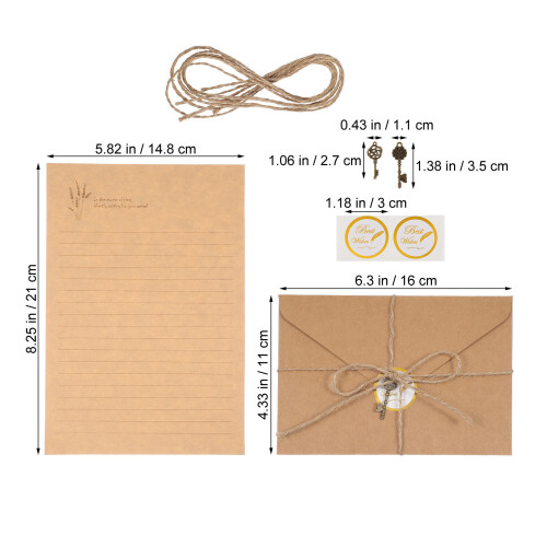 8Sets Elegant Retro Stationery Paper and Envelop Envelope Writing Kit 2