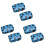 6Pcs Blue Lens Container with Mirror Creative Lens Case for Women 3