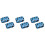 6Pcs Blue Lens Container with Mirror Creative Lens Case for Women 5