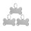 2Sets Personalisierte Katzen Id Tags Silber Anhänger 2
