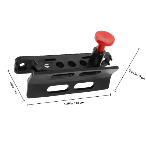 Support Extincteur Auto Aluminium Noir Montage Ajustable 1